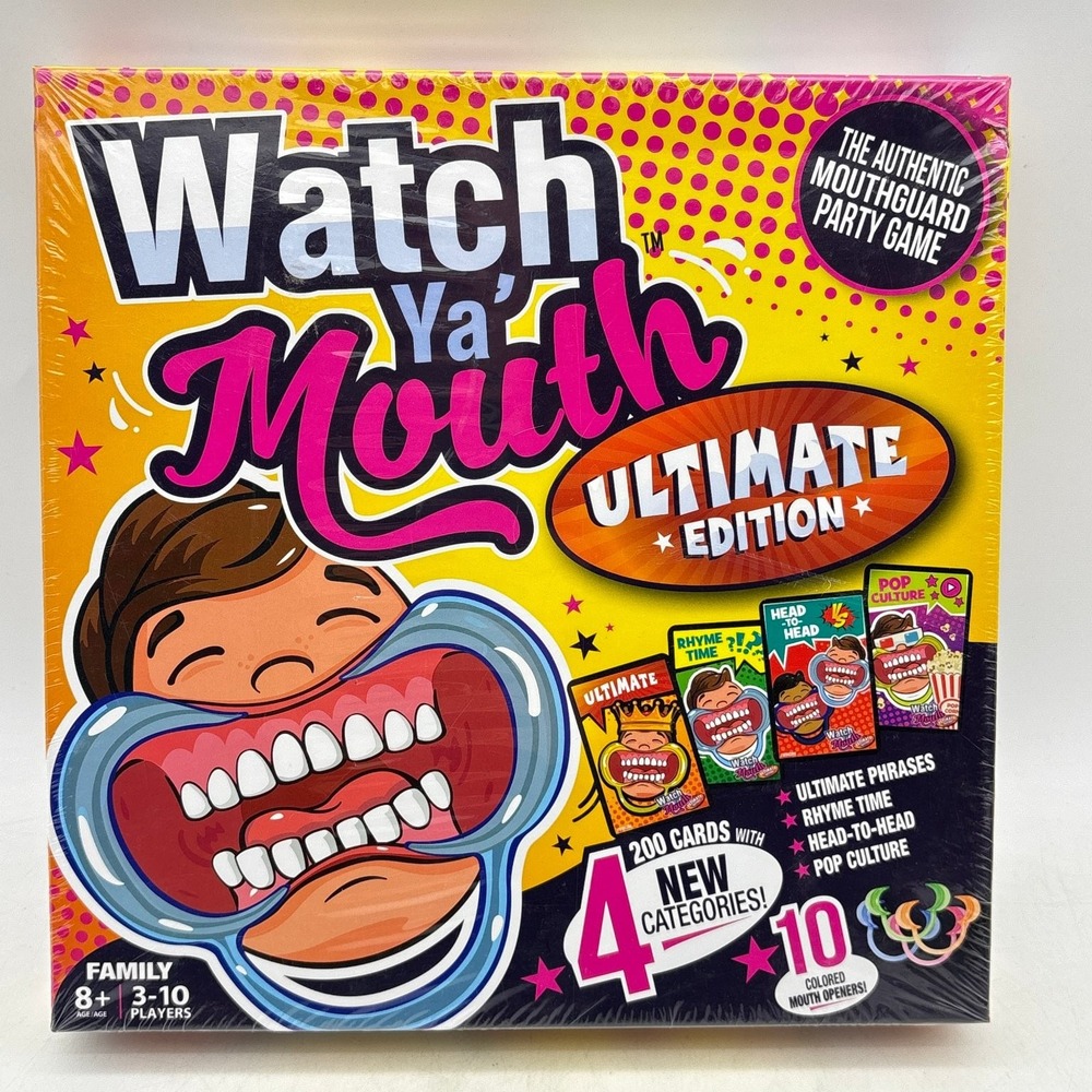 Watch Ya Mouth Ultimate Edition Buffalo Games Mouthguard Party Game New Sealed